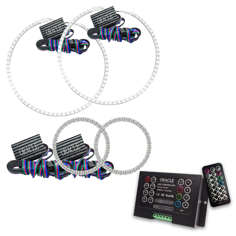 Mini Cooper Headlight Halo Kit - ORACLE Lighting - ColorSHIFT w/ 2.0 Controller - ColorSHIFT - `09-`13